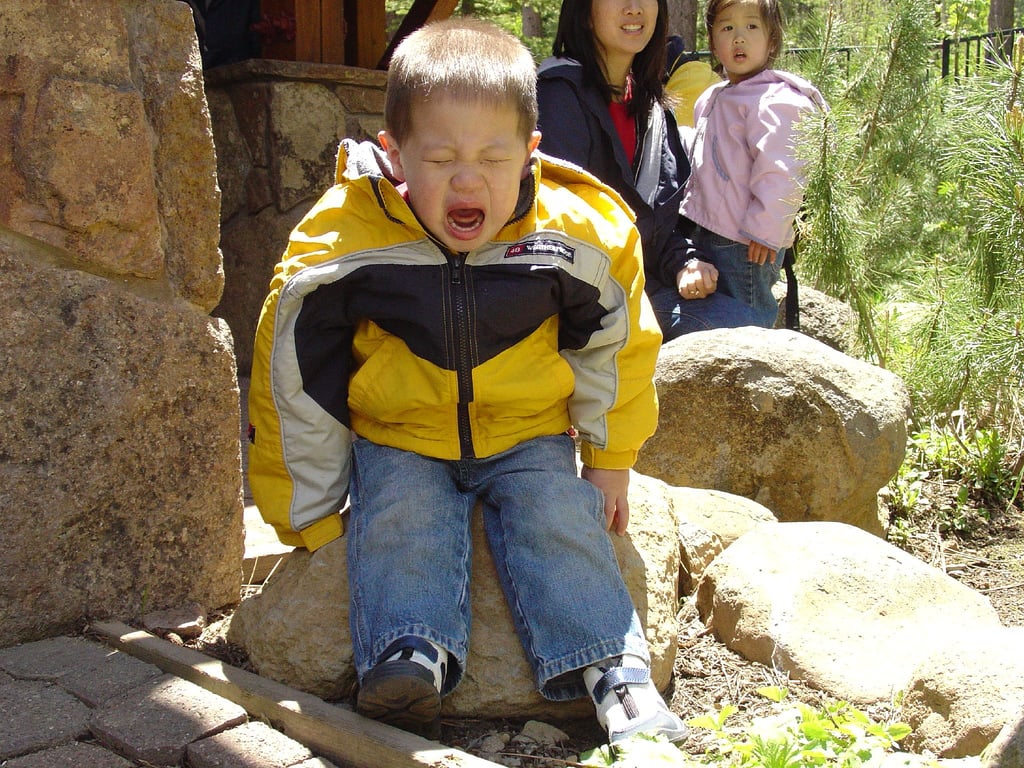 First time you have to discipline your child in public.