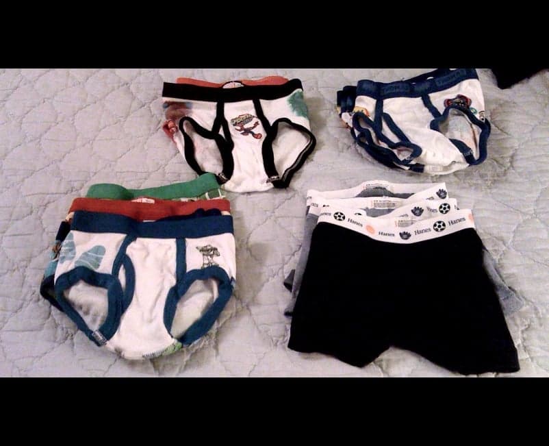 First time you leave the house with your child wearing underwear.