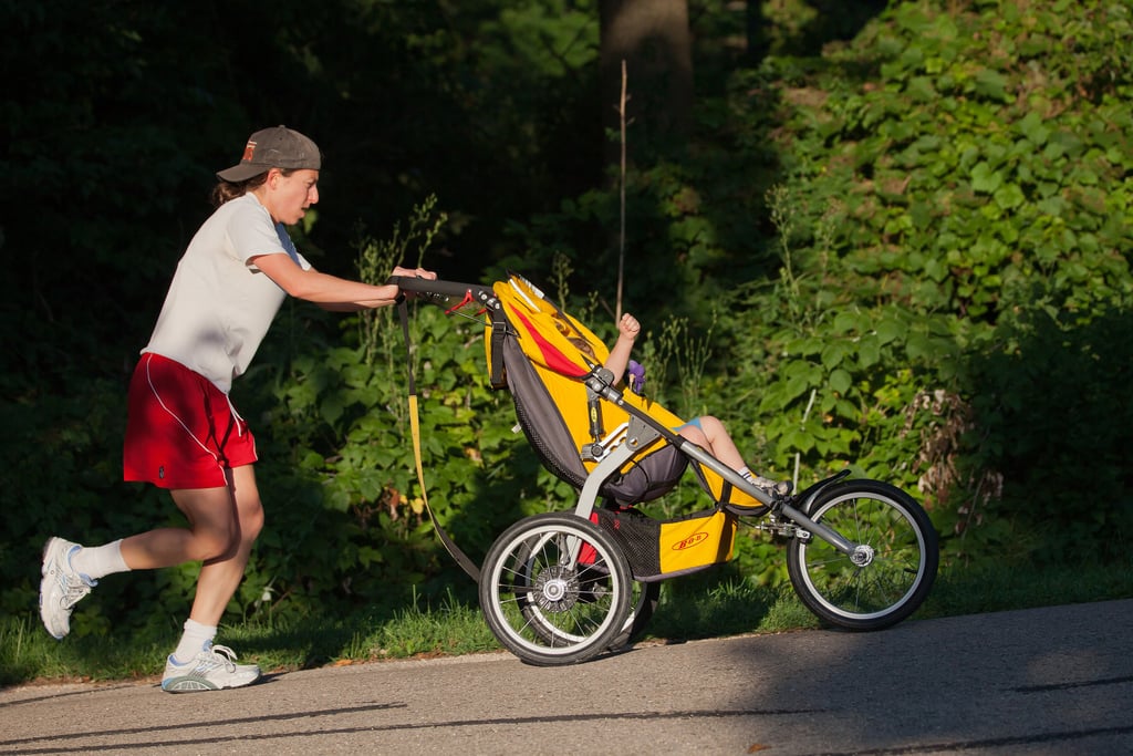 First time you take your baby on a jog.