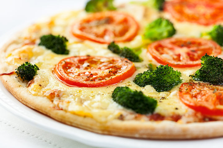 Broccoli And Vegetable Pizza