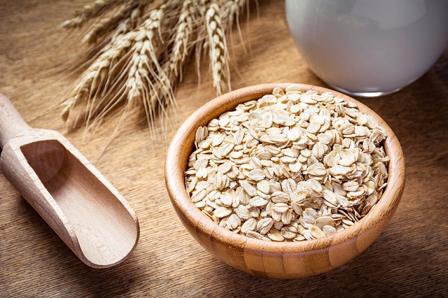 bigstock Oatmeal rolled oats oat flak 113296778