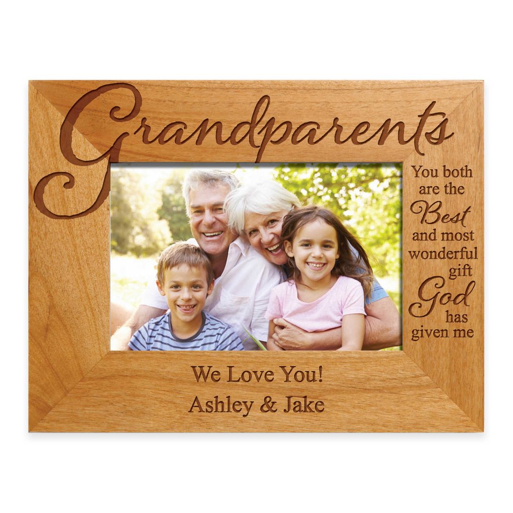 For the Grandparents Who Appreciate Family Photos: "The Best Gift" Personalized Picture Frame