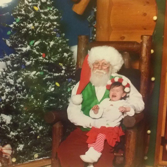 Her terror is upsetting Saint Nick. Her terror is upsetting Saint Nick.