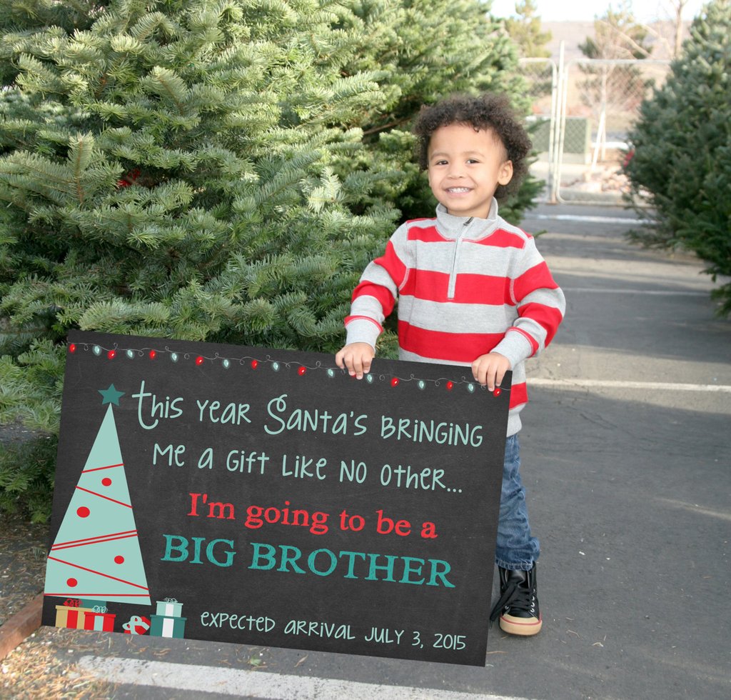 Personalized Christmas Big Brother Sign
