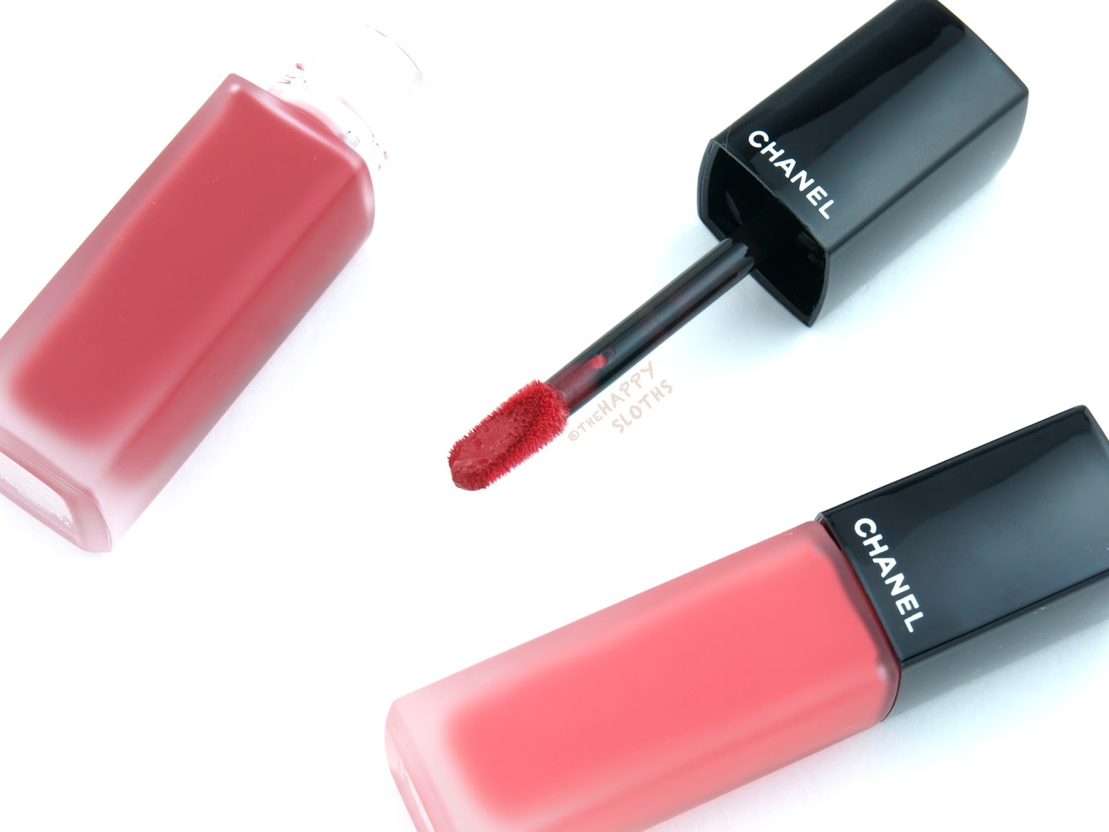 chanel rouge allure ink 150 luxuriant 142 creatif swatches review 2