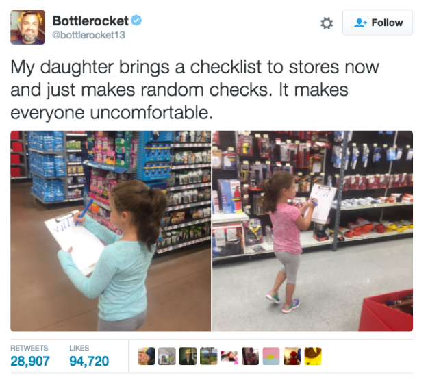 This observant daughter.