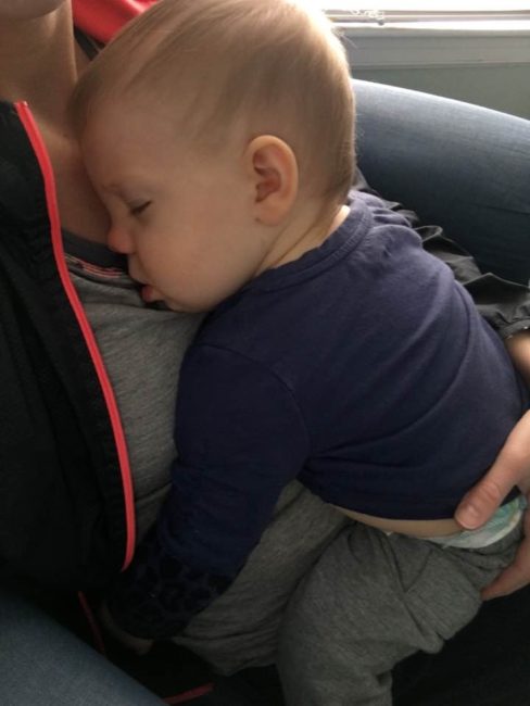 Αποτέλεσμα εικόνας για parent  trapped by a sleeping baby