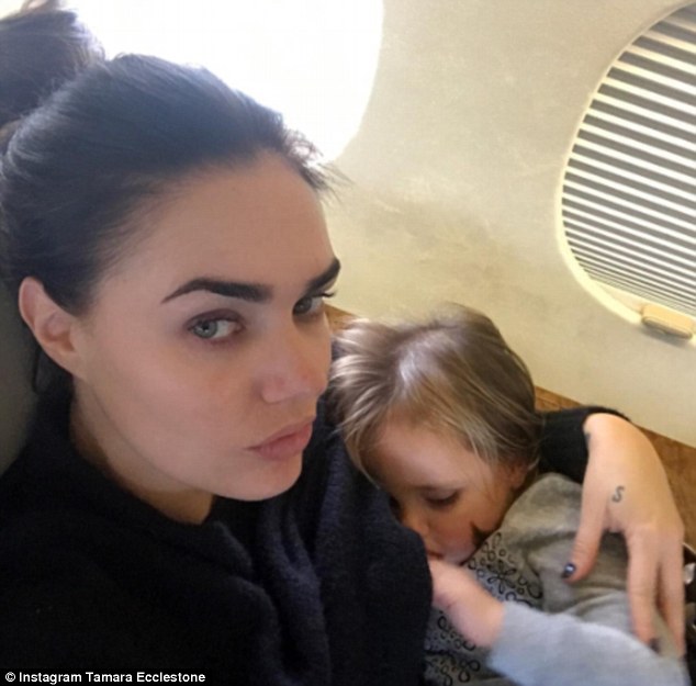 'Way to go mama!': Tamara Ecclestone was praised by fans on Friday for openly promoting the act of extended breastfeeding on Instagram