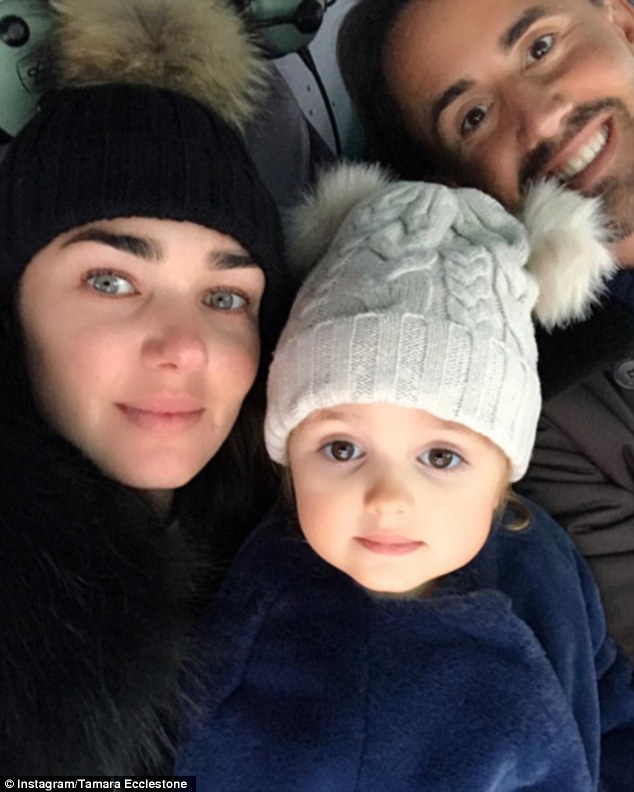 Not bothered: The post comes in light of Tamara's admission last year that she will continue to breastfeed Sophia, who she shares with Jay Rutland (R), until she has 'had enough'