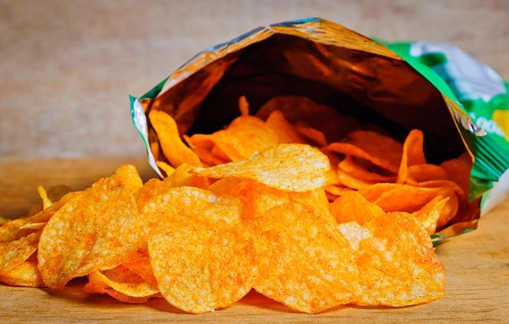 bad sick foods crunch snacks