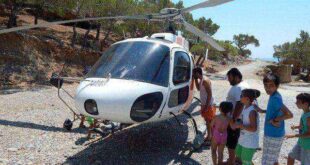 Ρώσοι προσκυνητές πήγαν με ελικόπτερο σε ελληνικό μοναστήρι