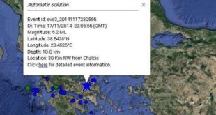 Διπλή σεισμική δόνηση 5,1 Ρίχτερ στη Χαλκίδα