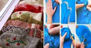 Φτιάξτε γάντια από το παλιό σας πουλόβερ!