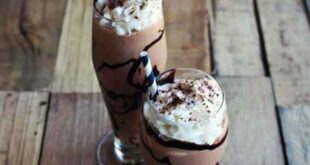 Milkshake σοκολάτα με φράουλα