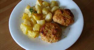 Αρωματικά μπιφτέκια γαλοπούλας στο φούρνο με πατάτες
