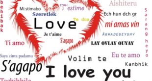 Η αγάπη σε 12 γλώσσες του κόσμου
