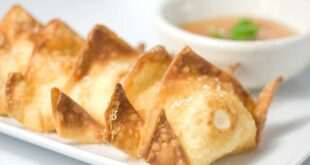 Wonton γεμιστά με τόνο και μαγιονέζα