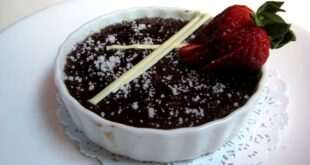 Creme brulee με μαύρη σοκολάτα