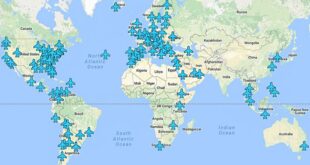 Χάρτης με τους κωδικούς wi fi στα αεροδρόμια του κόσμου
