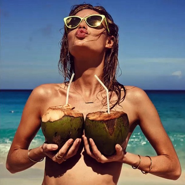 beach beautiful coconut girl Favim.com 3182116