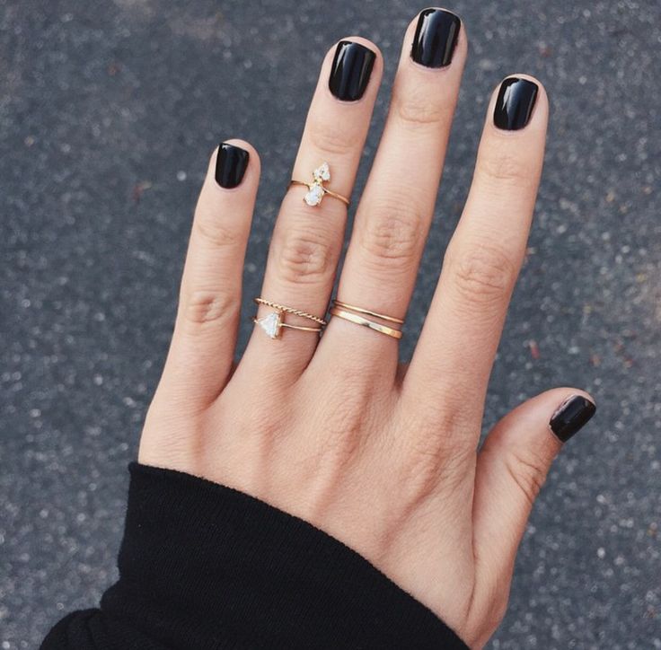 ce20f14a2e1e8ed94c47b9d7b2d2b9d9 black manicure black nail polish