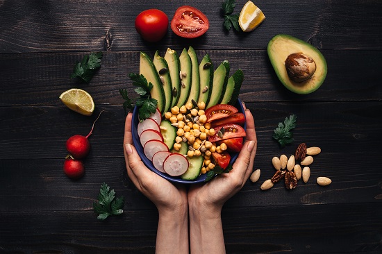 bigstock Healthy Food Concept Hands Ho 184287217