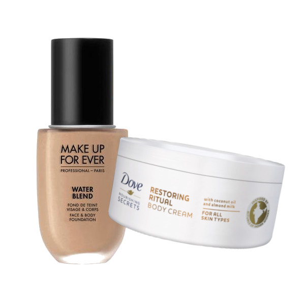 pair 6 body cream makeup
