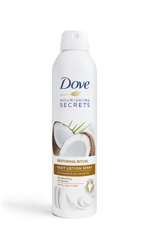 Dove Body Lotion Spray Coconut