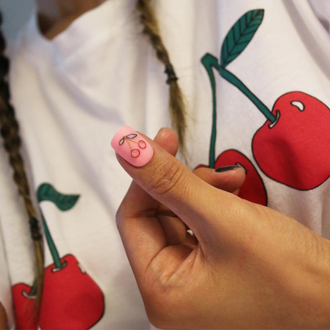 cherry nails