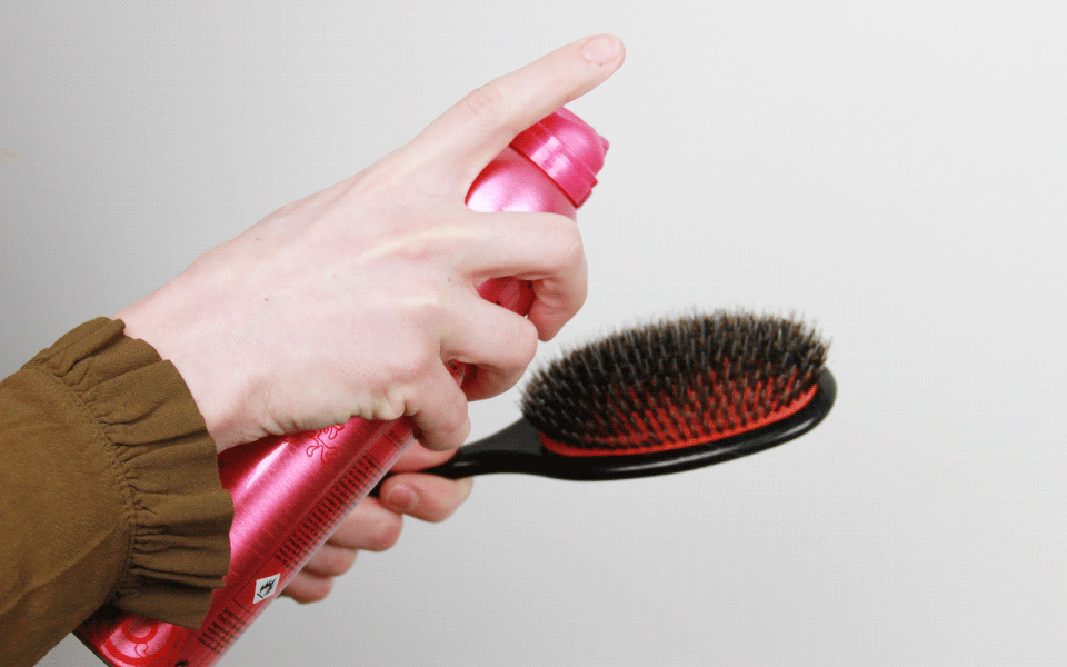 how to brush your hair static