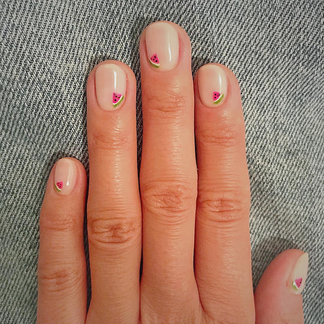 watermelon nails