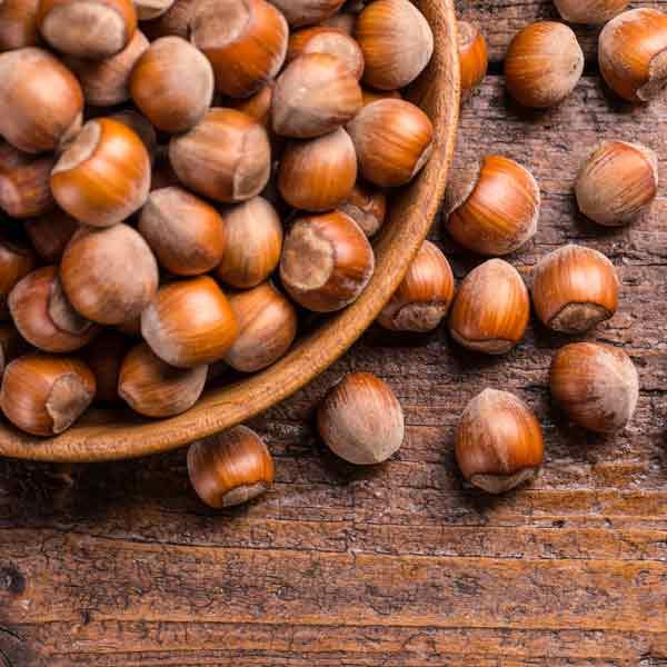 thumb brown bowl of hazelnuts