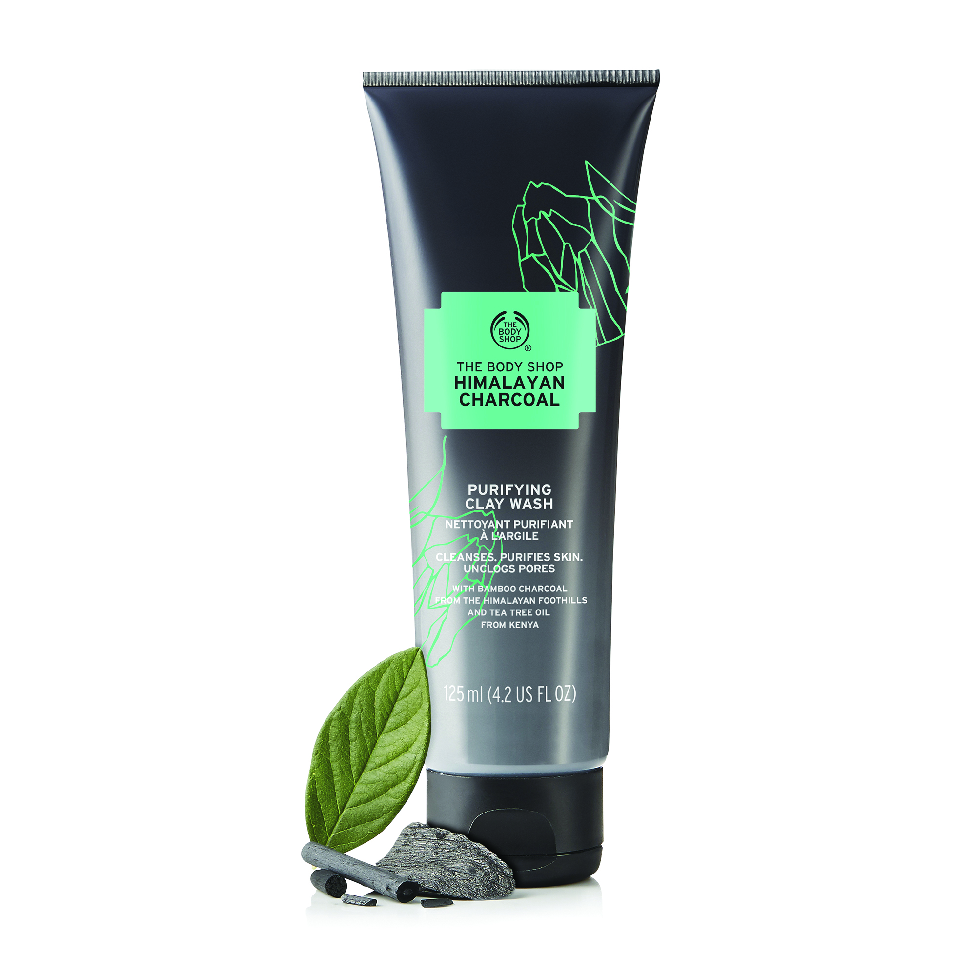 HIMALAYAN CHARCOAL CLAY WASH SILV PCK