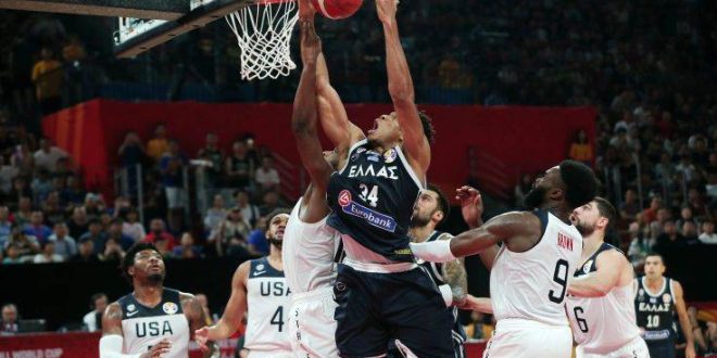 Μουντομπάσκετ 2019: Ήττα της Εθνικής Ελλάδος από τις ΗΠΑ με 59-63