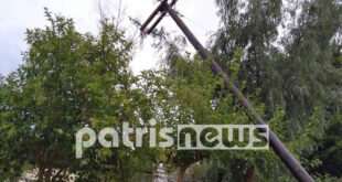 Ζημιές από το πέρασμα ανεμοστρόβιλου στην Αμαλιάδα