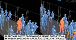 Βίντεο δείχνει πόσο εύκολα μπορεί να μεταδοθεί ο κορονοϊός στα μέσα μεταφοράς