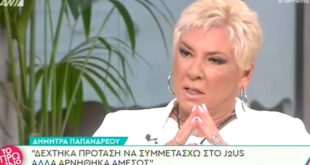 Δήμητρα Λιάνη: Έφαγα όση λάσπη μπορούσα να αντέξω