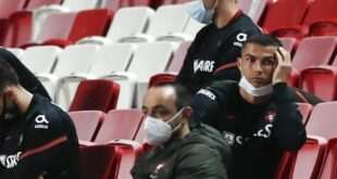 Ο Ρονάλντο «παλεύει» με τη προστατευτική μάσκα