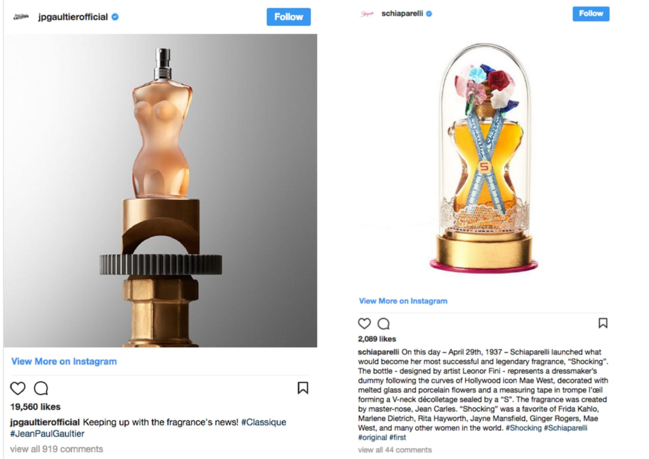 schiaparelli gaultier kardashian insta