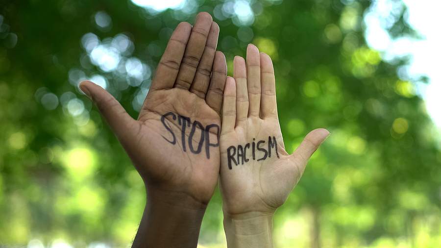 bigstock Interracial People Hands With 349927225