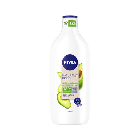 INT 96783 NIVEA Body NaturallyGood Avocado Pampering 350ml Screen