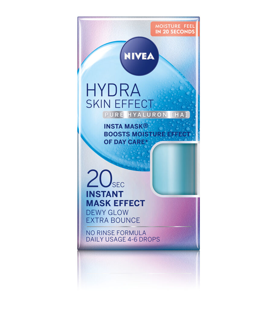 INT 94203 NIVEA Face Care Hydra Skin Effect Power Instant Mask 100ml Fobo layer Screen