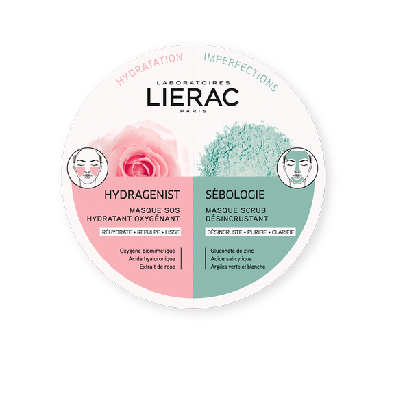LIERAC HYDRAGENIST X SEBOLOGIE DUO MASK