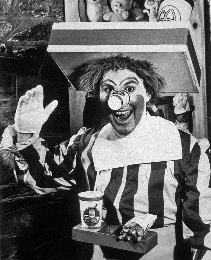 The first Ronald McDonald 1963
