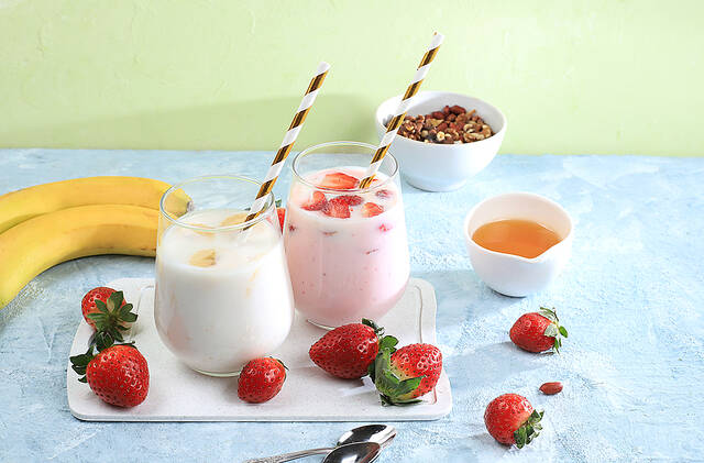 smoothie me meli kai fraoula