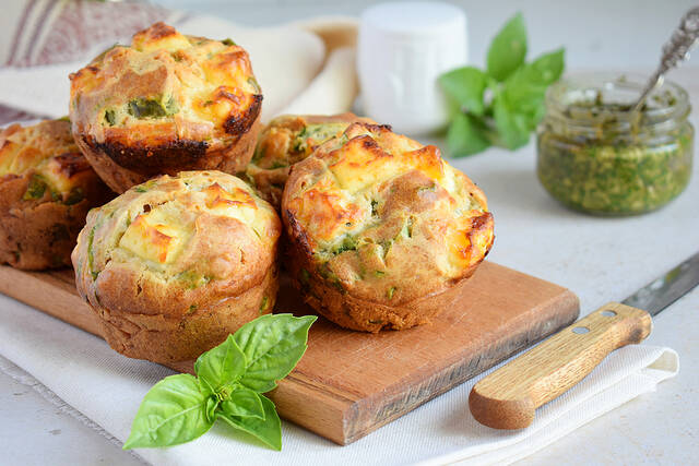 muffins me spanaki snack