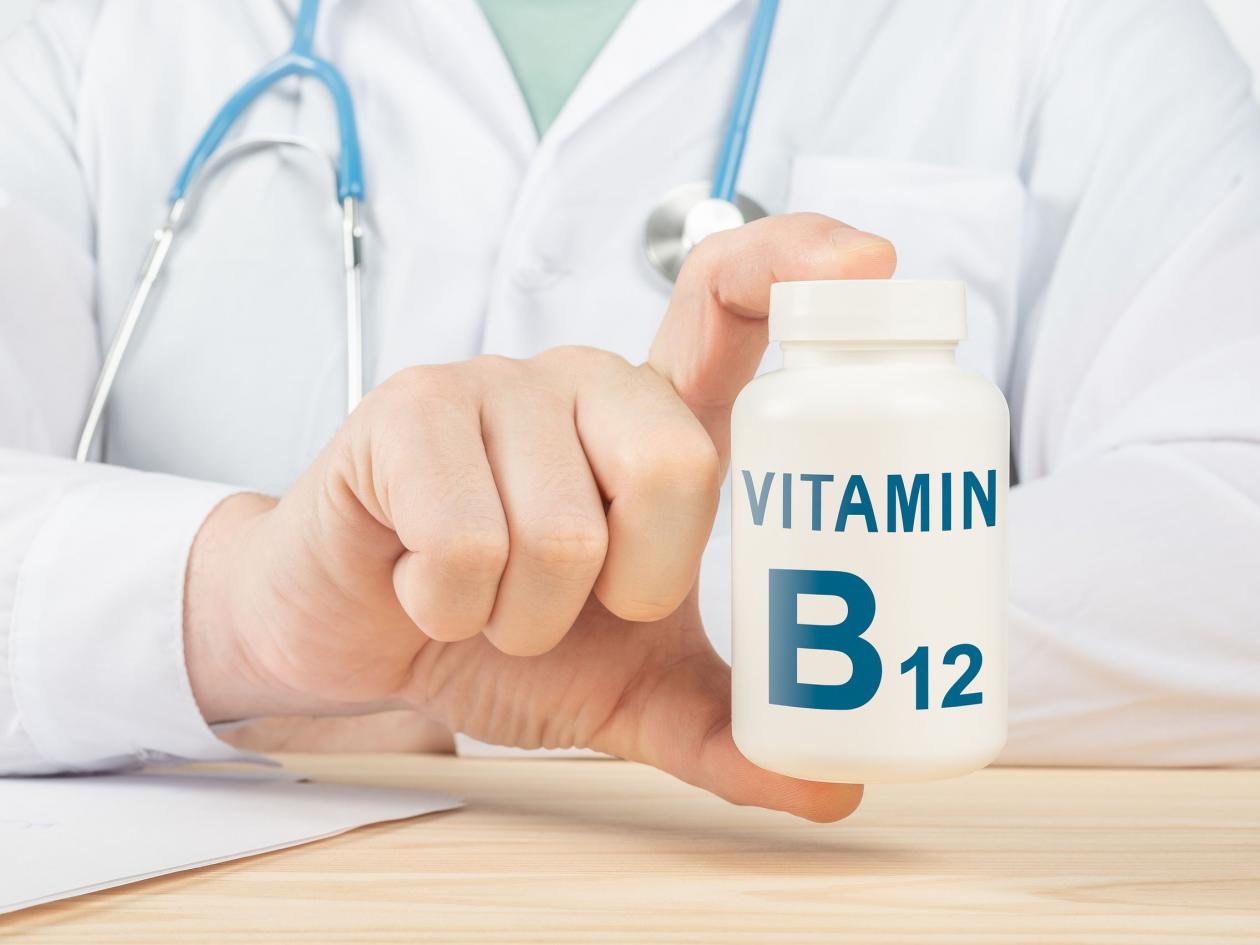 Vitamin B12 And Supplements For Human Health. Doctor Recommends Taking Vitamin B12. Doctor Talks Abo